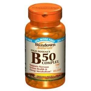  Vitamin B 50 COMPLEX TAB T/R SDWN Size: 60+12: Health 