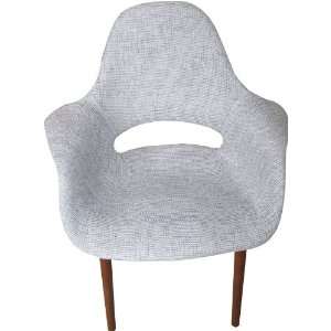  Wood Dining Fabric Chair in Gray: Home & Kitchen