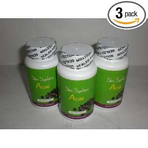  Slim System Acai 3 Bottles 60 Capsules Each Health 