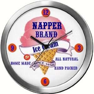  NAPPER 14 Inch Ice Cream Metal Clock Quartz Movement 