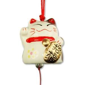  Maneki Neko fortune Lucky Cat Wind Bell Chime: Home 