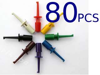 80 PCS Single Hooks Mini Grabbers Test Clips for SMD IC  
