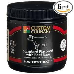 Custom Culinary Masters Touch Standard Flavored with Beef Base, 16 