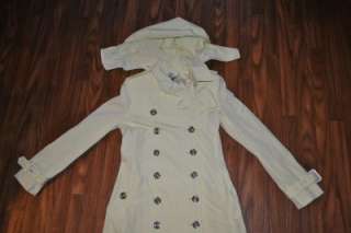   NWT WOMENS BURBERRY LONDON JACKET YELLOW BELTED TRENCH COAT 6 or 4 US
