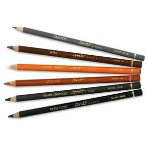 Conteacute; Sketching Pencils   Black, Box of 12 Pencils 