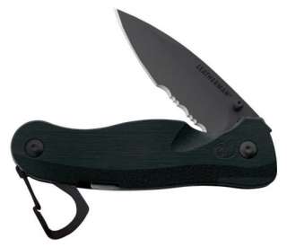   Crater C33x Black Oxide   Straight/serrated Blade Folding Knife