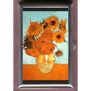  VINCENT VAN GOGH SUNFLOWERS Coin, Mint or Pill Box Made 