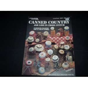  Leisure Arts Caned Country Jar Lids in Cross Stitch: Arts 