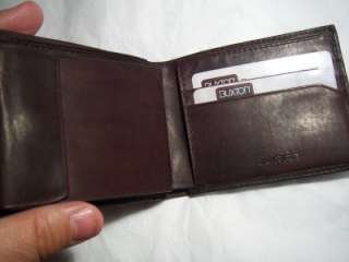 Buxton Oldtimer Leather Wallet,Brown  