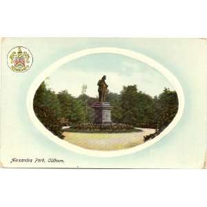   Postcard View in Alexandra Park   Oldham England UK 