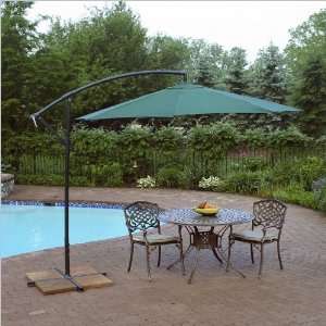   Living 10 Hexagonal Cantilever Patio Umbrella: Patio, Lawn & Garden
