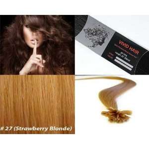 Vivid Hair 200 Strands Straight Pre Bonded U Nail Tip Fusion Remy 