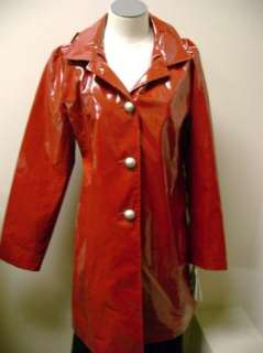 Jane Post Princess Slicker Raincoat Red NWT $325  