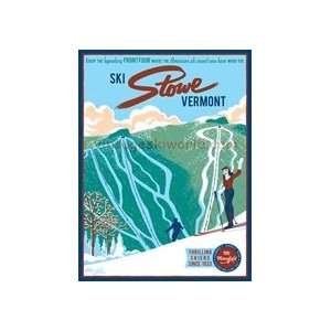  Ski Stowe Vermont Poster: Home & Kitchen