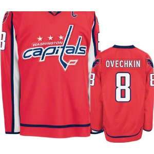  Washington Capitals #8 Alex Ovechkin Red Authentic NHL 