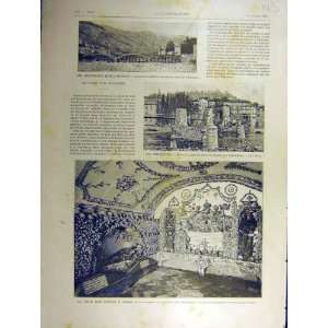   1891 Ardeche Floods Ollieres Fete Rome Capuchins Print: Home & Kitchen