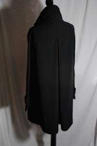Hillary Radley Jacket Black Size 6 Cape Smock Mock NWOT  