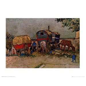  Encampment of Gypsies with Caravans, near Arles, c.1888 