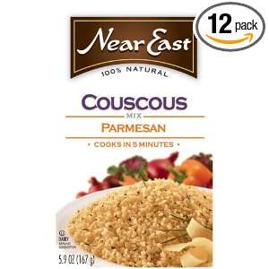 Near East Parmesan Couscous Mix, 5.9 Ounce Boxes (Pack of 12):  