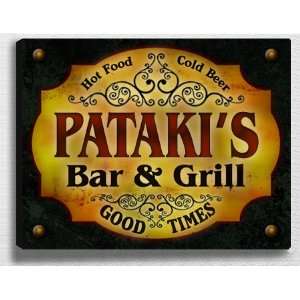  Patakis Bar & Grill 14 x 11 Collectible Stretched 