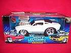 MIB 1/18 Muscle machines white w/blue stripes 66 Ford mustang