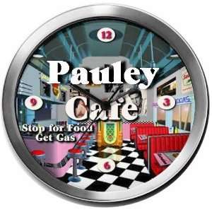  PAULEY 14 Inch Cafe Metal Clock Quartz Movement: Kitchen 