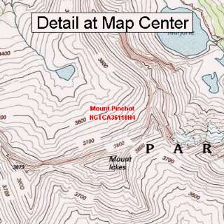   Map   Mount Pinchot, California (Folded/Waterproof)