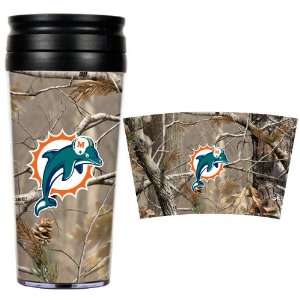  Miami Dolphins NFL Open Field Travel Tumbler: Sports 
