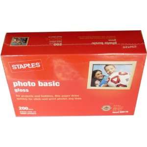  Staples Basic Gloss Photo Paper 200 Sheets 4x6 Office 