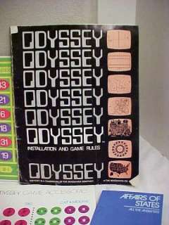 MAGNAVOX ODYSSEY SYSTEM 1972 SER#7402873 COMP BUNDLE in WHITE CARRING 