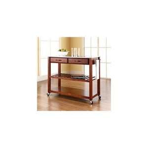  Stainless Steel Top Classic Cherry Kitchen Cart / Island 