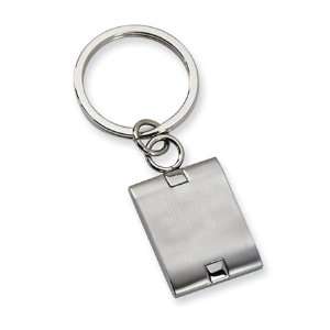  Mens Stainless Steel Brushed And Polished Key Chain: Everything Else