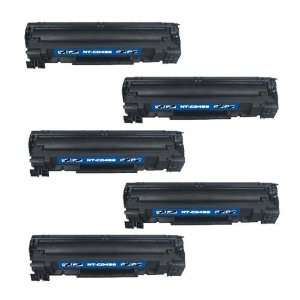  5 Pack CB435A 35A Compatible Laser Toner Cartridge for HP 