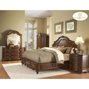   Collection Cherry Bedroom Set (Queen Size Bed, Nightstand, Dresser