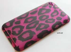 iPod Touch 4th Gen   SOFT SILICONE RUBBER SKIN CASE COVER PINK BLACK 