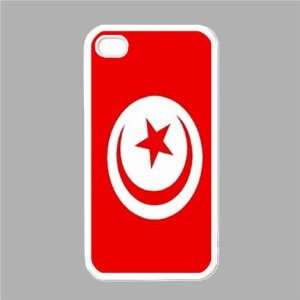 Tunisia Flag White Iphone 4   Iphone 4s Case