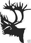 Caribou shoulder mount decal sticker bow arrow blind de