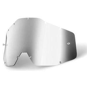 100% Racecraft and Accuri Goggles AF Replacement Lens   Silver Mirror 