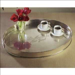 R275   Antique Silver Oval Madison Tray 
