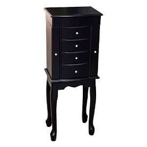  Mele Co. Racquel 4 Drawer Jewelry Armoire   Java Finish 