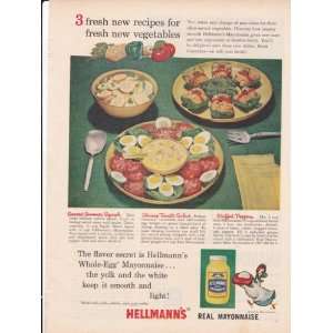  Hellmanns Real Mayonnaise 1957 Original Vintage 