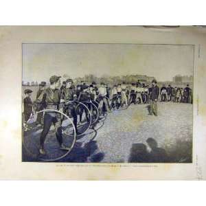  1891 Cerceau Club Brest Ring Circle Race French Print 