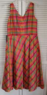 NWT COLDWATER CREEK SILK SPECIAL OCCASION DRESS SIZE 10 FUCHSIA 