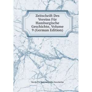   German Edition) Verein FÃ¼r Hamburgische Geschichte Books