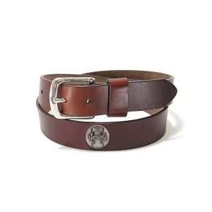    Idaho Vandals Brown Oil Tan Leather Belt: Sports & Outdoors
