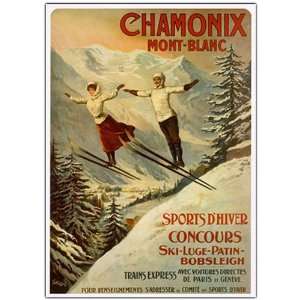  Chamonix Mont Blanc by Francisco Tamanjo 24x32 Canvas 