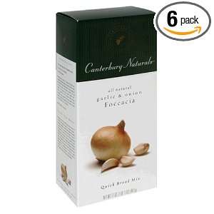 Canterbury Naturals Garlic Foccacia Quick Bread Mix, 17 Ounce Units 