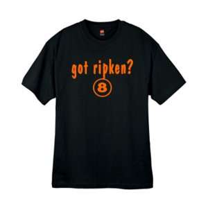  Mens Got Ripken ? Throwback Black T Shirt Size Small 