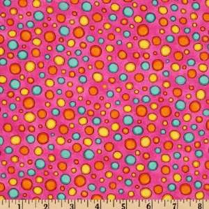   Komfort Kids Bubbles Magenta Fabric By The Yard Arts, Crafts & Sewing