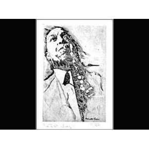  Charlie Parker (Etching) (Le) Poster Print: Home & Kitchen